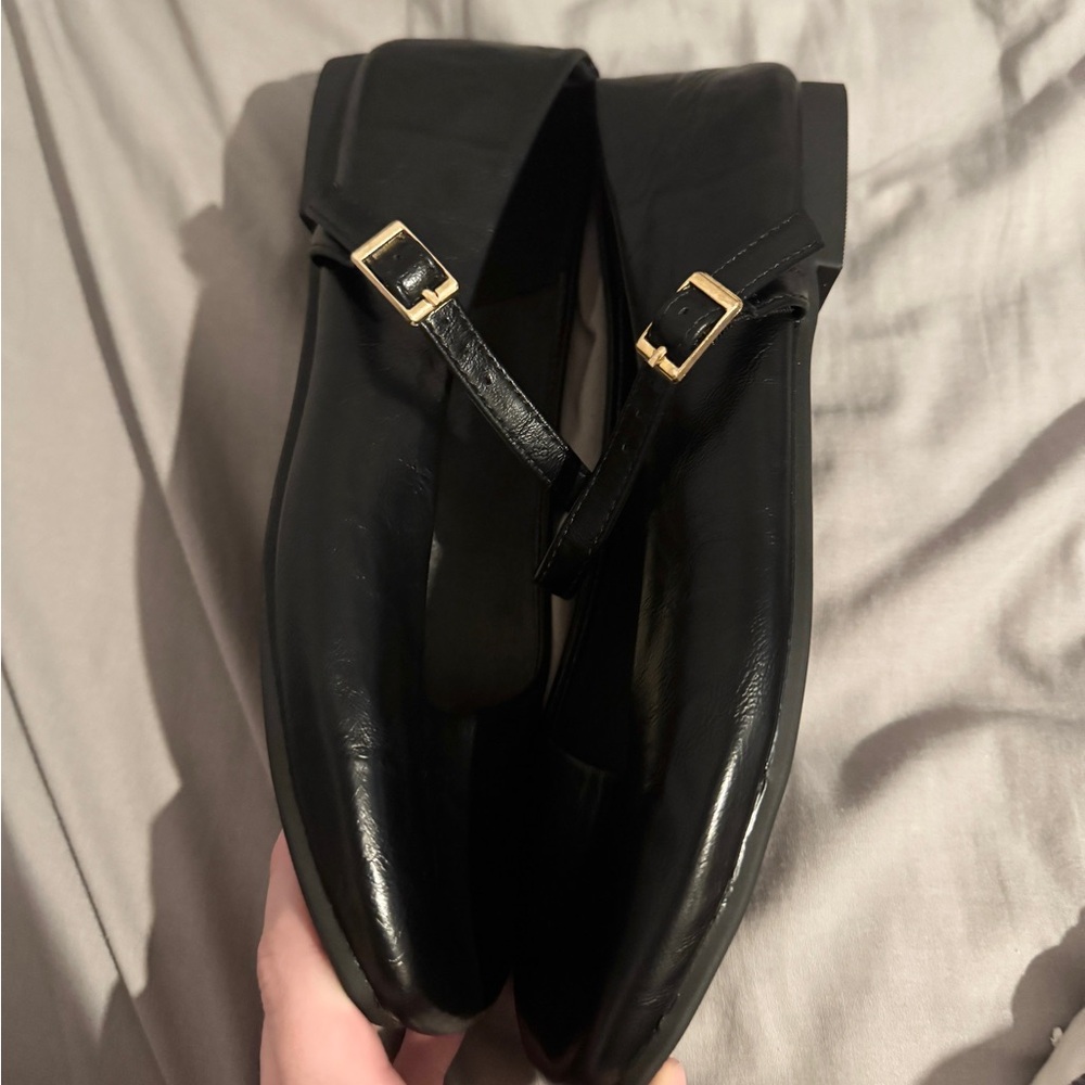 Fashion Black Mary Jane Style Flat Shoes - Picture 4 of 8